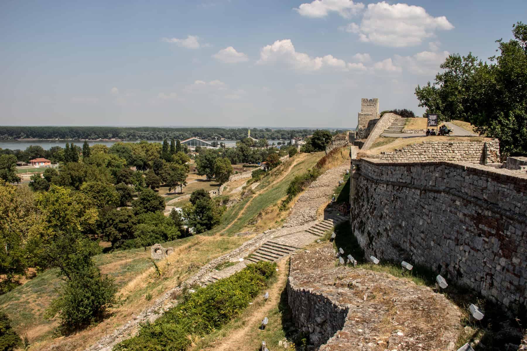 Belgrádi vár Kalemegdan park falak