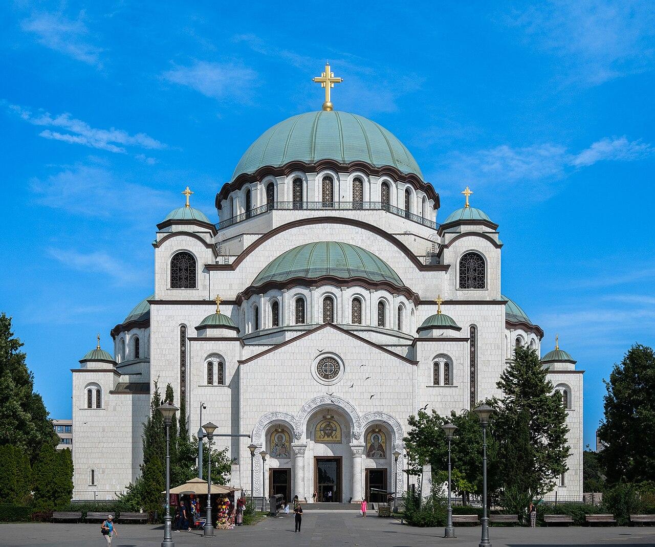 Szent Száva-templom Belgrád Vračar fennsík